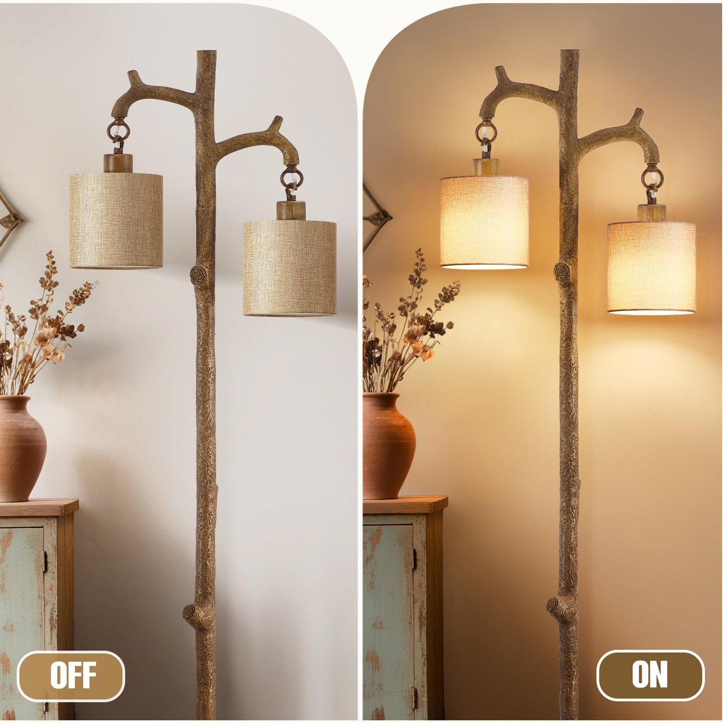Rustic Floor Lamp for Living Room